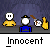 Pixel art scene with three figures: two in yellow shirts, one in blue uniform, holding a drum and a microphone, with speech bubbles and text below.