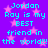 Pixelated cyan text on purple background with pink stars, repeating 'Jordan Ray is my BEST friend in the world!!!' twice.