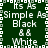 Green background with white and black text repeating 'Its As Simple As Black & White' in a pattern, bordered by pixelated squares