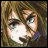 A 48x48 pixel buddy icon featuring a close-up of an anime-style character's face on the left and stylized text reading "Anime IM" with "com" below it on the right, all in low-resolution pixel art style.