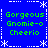 Blue background with white dashed borders and snowflake corners, displaying four identical green text blocks reading "Gorgeous Gnomie-o Cheerio" in pixelated font.
