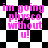 Black-and-white checkered background with pink text reading "im going physco without u!" in four repeated sections.