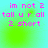 Pixelated text in bright pink reads "im not 2 tall u r all 2 short" over a gradient background shifting between cyan and green with subtle circular light effects.