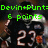Pixelated image with green text reading 'Devin+Punts= 6 points' over a dark background featuring large numbers and blurred figures.