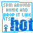 Pixelated blue text and stick figure icon with