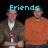 Two people in a with text overlays changing from 'Friends' and 'Forever' to a smiley face