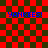 Red and dark green checkered background with four blue 'YANKEES!' text blocks, two of which have red overlays