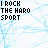 text-based icons on a light blue cracked background with pixelated font