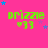 Bright pink background with green text 'drizzie' and '♥33' surrounded by blue and purple stars in various positions.