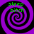 Four identical purple and black spiral patterns arranged in a , each containing green text reading 'sleep bitch' on the upper left