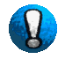 Blue textured sphere with white exclamation mark symbols in various positions across three of observations