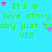 A static digital image with a bright cyan background displaying repeated green text phrases and scattered pink and purple star shapes.