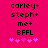 Pixelated text and pink hearts on a bright pink background with two side-by-side frames showing identical text but differing heart positions.