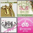 Animated sequence showing a golden statue, floral design, gray mechanical object, pink crown with text, and colorful letter on black background