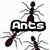 Pixelated image with ants and text 'Ants' on left, blue jeans and text 'In my Pants' on right.