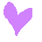 Six pixelated heart shapes in distinct colors arranged in a 3x2 contact sheet with no visible text or additional elements.