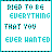 25 identical each displaying the phrase "TRIED TO BE EVERYTHING THAT YOU EVER WANTED" in cyan text on white background with teal border