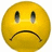 A yellow sad emoji face on a white background, with green pixelated text reading "Me Without Katie And Jason" and "Would Be Like A Smiley Without A Smile!!!" on blue backgrounds.
