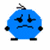Five pixelated round characters with small antennae, each in distinct colors and expressions: blue (angry), yellow (neutral), pink (surprised), orange (happy), green (laughing).
