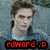 A pixelated image of a person in a blue jacket and white shirt with red text reading 'edward :D' overlaid on the lower-left portion.
