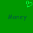 Green background with pixelated heart symbol above two blurred 'Money' texts.