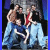 Pixelated image of two figures in a close embrace on left, red text "I Love Dream Street" on blue background.
