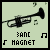 identical trumpet icons with changing text below each, set against a light green background