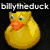 Six distinct duck-themed icons arranged in a , each labeled with 'billytheduck' text overlay