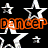 Black background with white stars and colored text reading DANCER, 5078, TAP, JAZZ, BALLER in orange, green, green, blue, purple respectively.