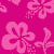 Pixelated dog faces on pink floral background with some hearts; no text visible.