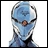 A 48x48 pixel buddy icon featuring a blue armored character with a single orange eye on the left, and "Anime IM" text in white pixelated font on black background on the right.