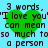 Green heart-shaped icon with pixelated text reading "I love you" over a light blue background, repeated in four identical