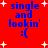 Red background with blue text 'single and lookin' :(' and white starbursts; four identical arranged in a