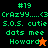 Pixelated green text on colored backgrounds with star symbols, showing variations in background color and star shape.