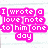 Pixelated text in bright pink on white background with light blue horizontal lines, arranged across four sections of a