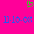Green pixelated heart symbol above blue text '11-10-08' repeated twice on bright pink background.