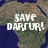 Pixelated map of Africa with overlaid white text reading 'save DARPUR!' and 'CS = ER forever' on a blue background.