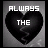 A 4x4 contact sheet of animated frames showing a black heart icon with changing text, where the word "Friend" or "Girl" appears below "ALWAYS THE" in white pixelated font against a gray background.