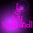 Pixelated purple and pink text reads 'Look My Husband!' over a dark background with shifting light effects.