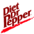 A split-screen icon with red 'Diet Dr Pepper' text on white left and green 'Original Icons .com' text on dark green right, both in pixelated fonts.