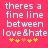 Pixelated text on a bright pink background with yellow and orange star-like symbols below.