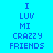 Pixelated text on blue background with two distinct color variations of the same phrase.