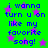 Green background with purple stars and blue text repeating 'i wanna turn u on like my favorite song!' in a pixelated style.