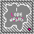 puzzle-piece-shaped icons with 'I LOVE JESUS' text, each displaying a different color scheme and small heart symbol