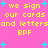 Pixelated text on a pink background with cyan stars, repeating phrases and 'BPF' in yellow.