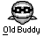 Pixel art buddy icon with multiple variations showing a character in different poses and expressions, including text bubbles reading HE'S DEAD! and AWESOME!