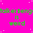 Bright pink background with scattered white dots, green text repeating 'talker Beng' and 'is weird', gray rectangle in bottom right corner.