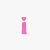 A 50x50 pixel animated buddy icon featuring pink text and a heart symbol arranged in a contact sheet layout with four frames showing sequential animation steps.