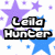 Pixelated text names over star-patterned background with purple and blue stars on white.
