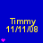 Yellow text 'Timmy' and '11/11/08' on blue background with pink star icons in varying quantities and positions across frames.